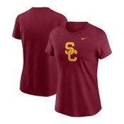 USC Trojans Women's Nike Cardinal SC Interlock Cotton Logo T-Shirt